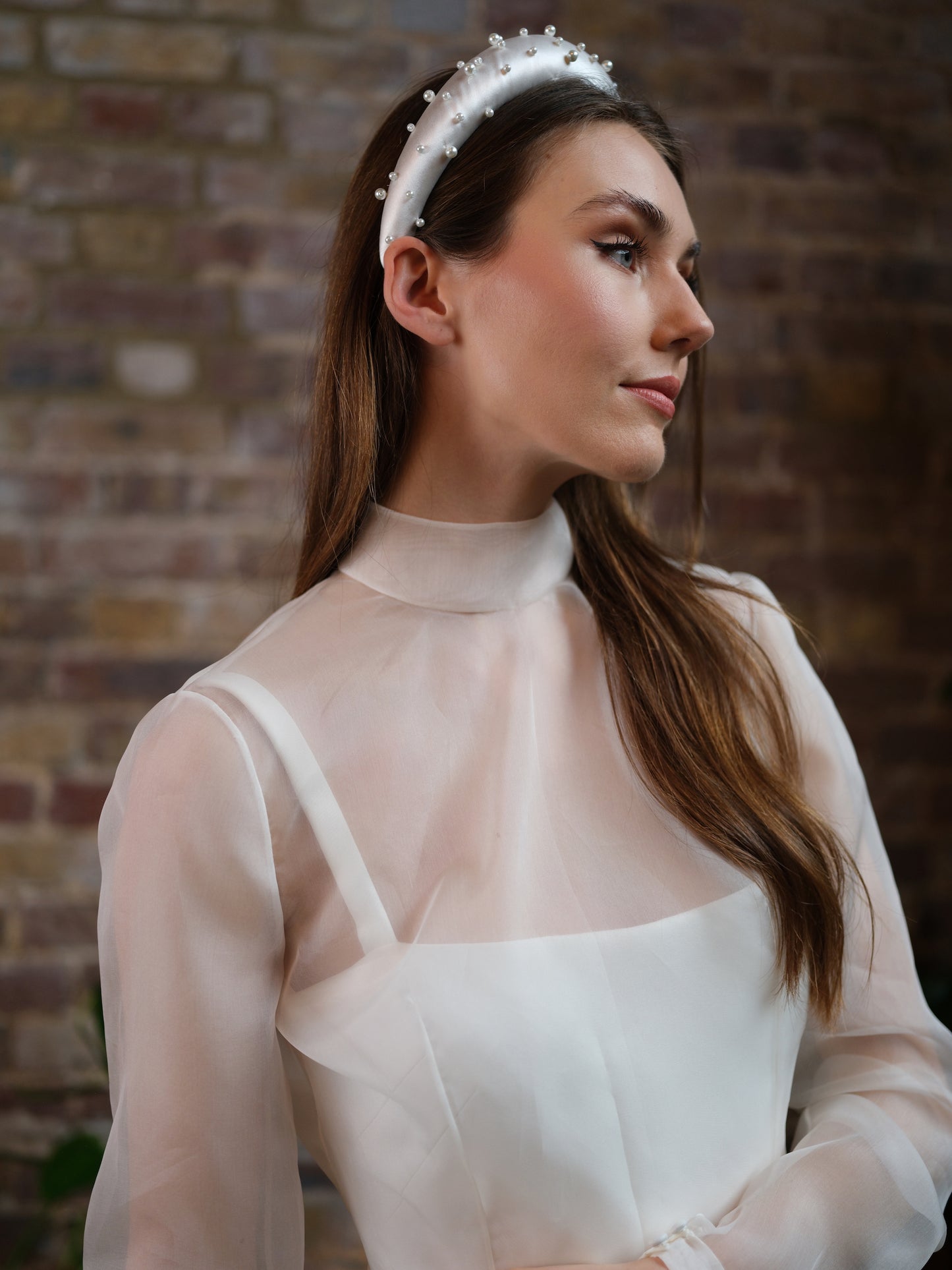 Skye Organza Long Sleeve Bridal Top