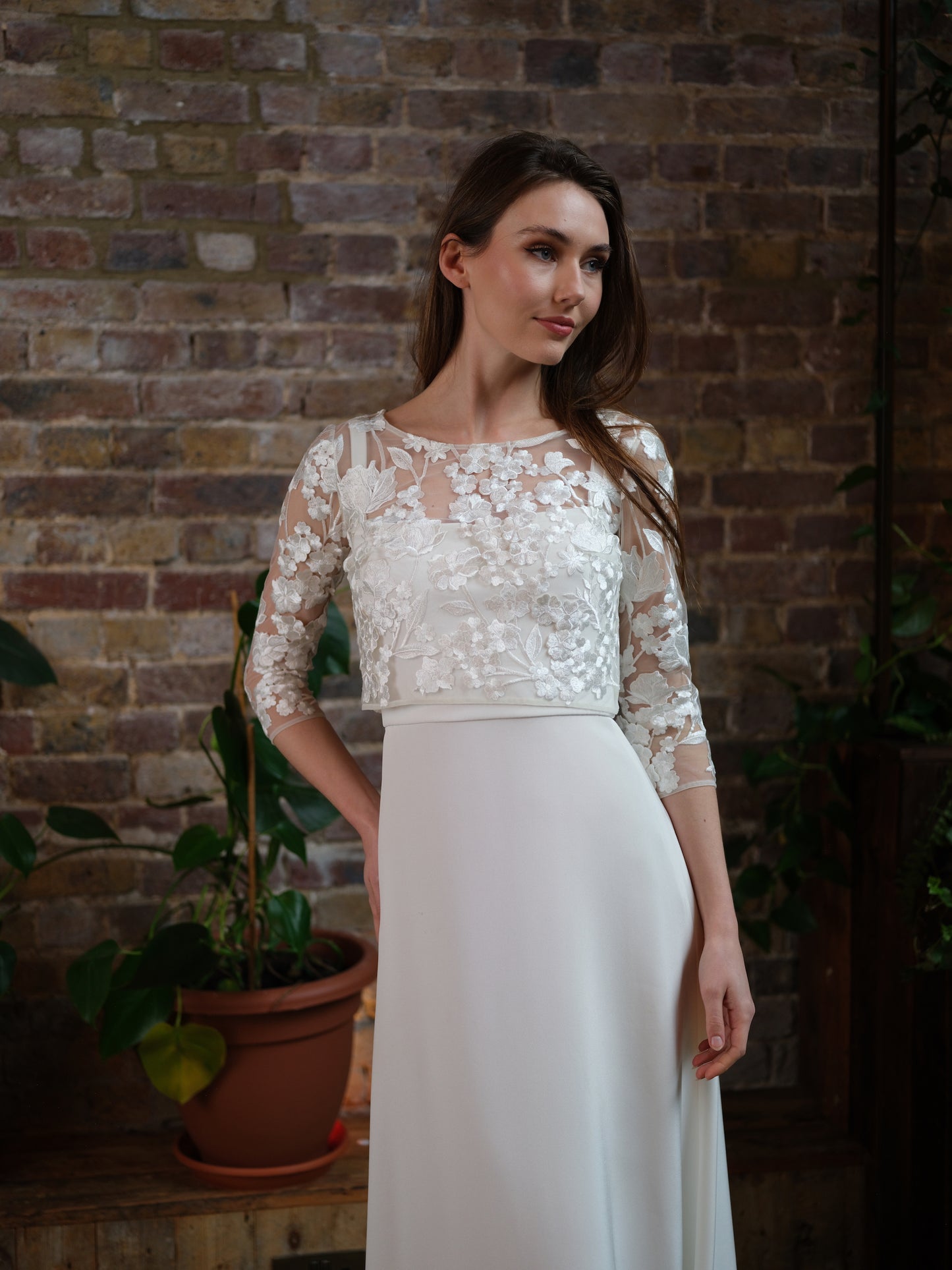 Laura Floral Top For Wedding Dress