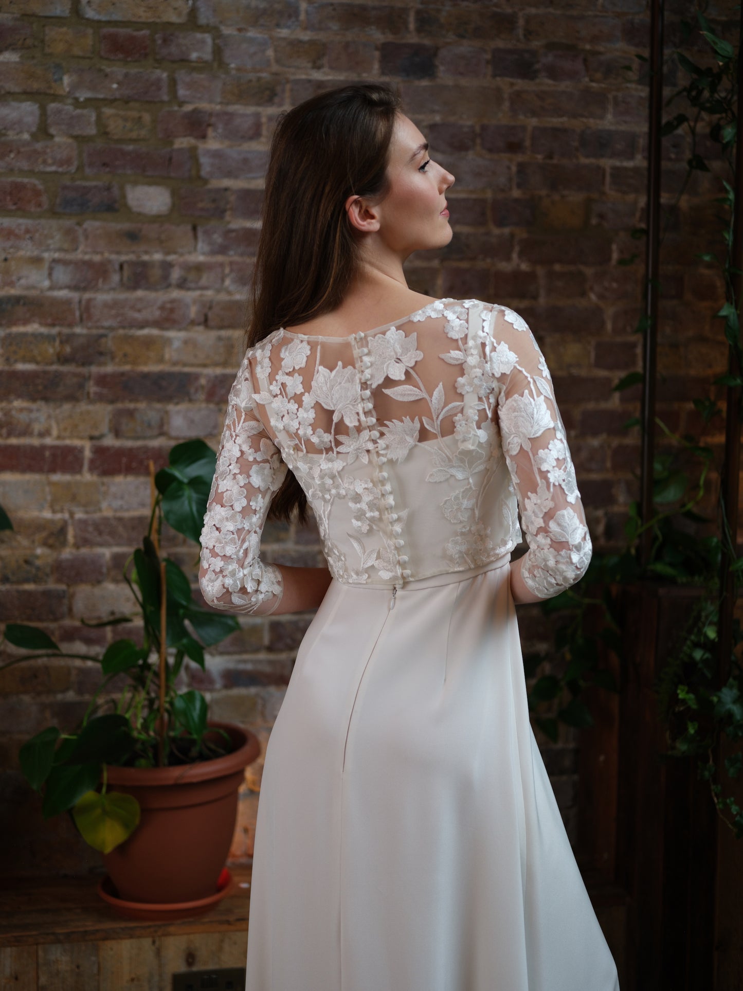 Laura Floral Top For Wedding Dress