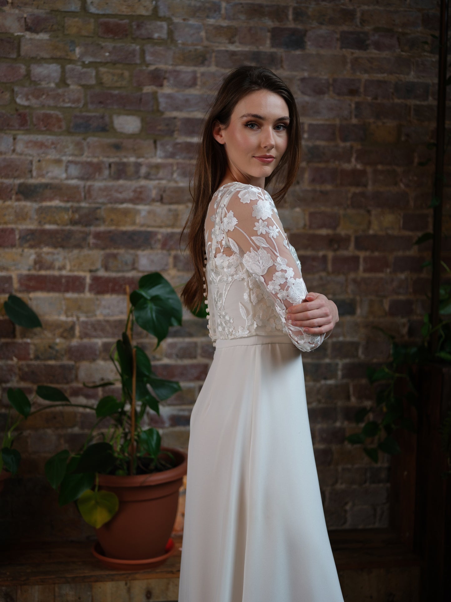 Laura Floral Top For Wedding Dress