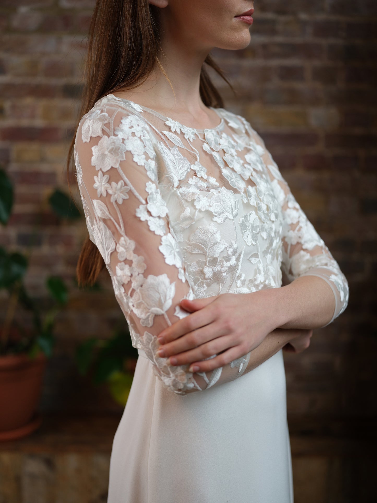 Laura Floral Top For Wedding Dress