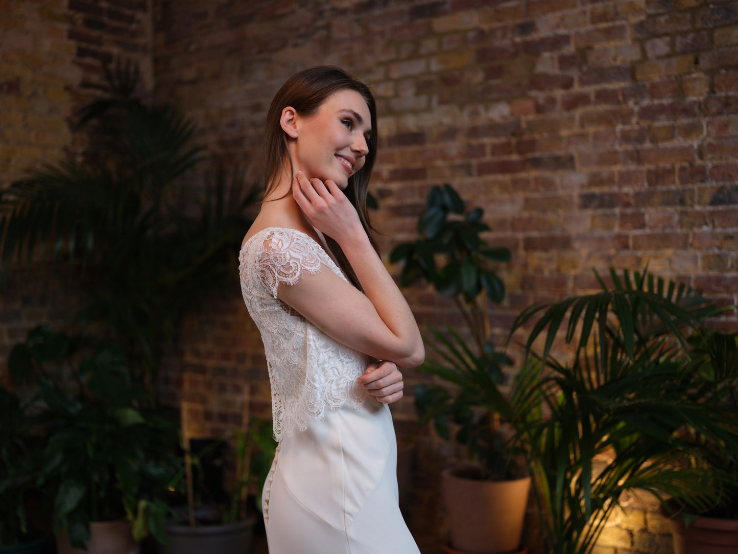Adria Lace Bridal Top