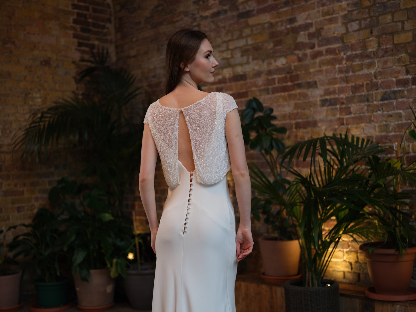 Adria Beaded Bridal Top