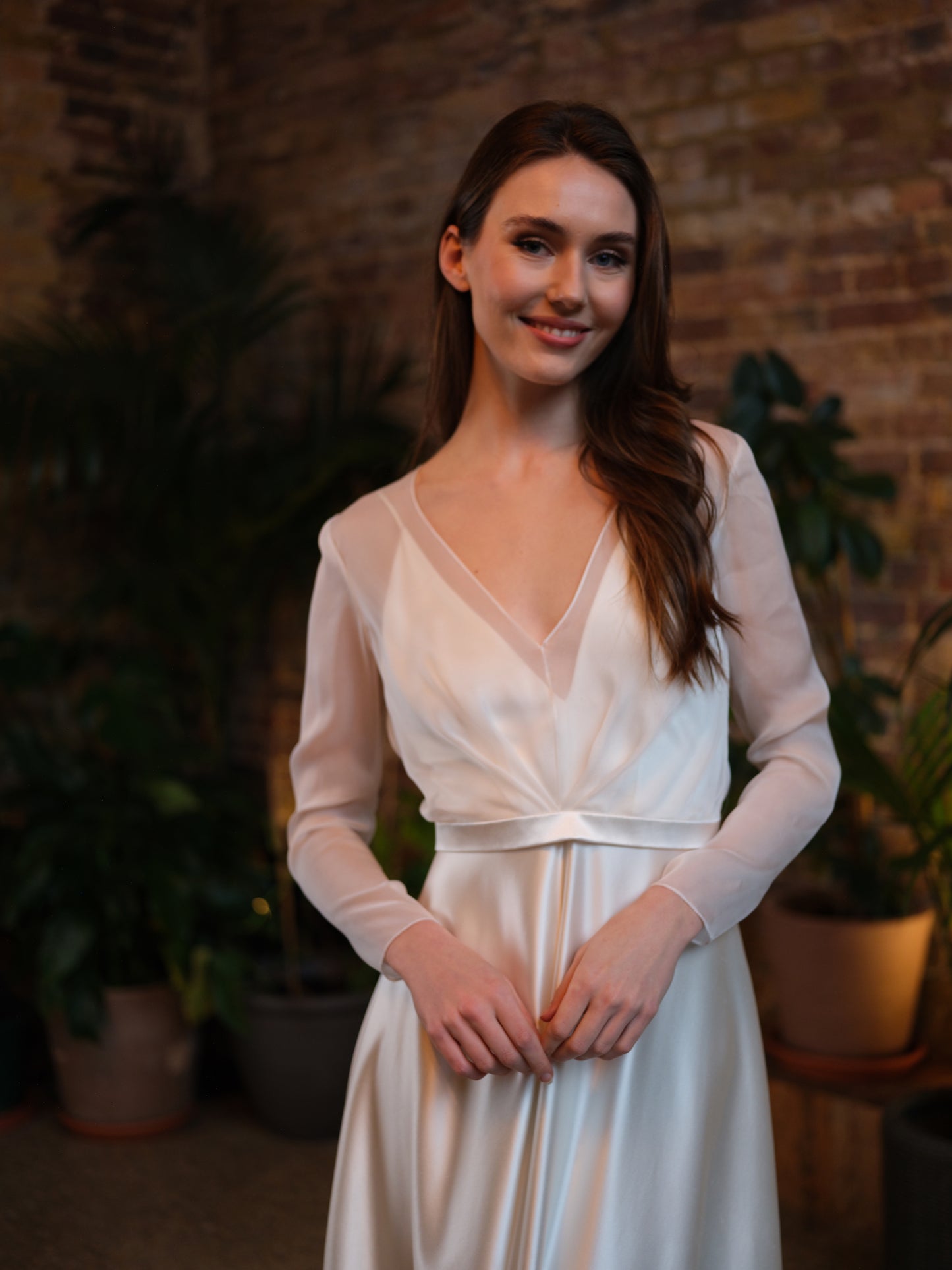 Courteney V Neck Bridal Top