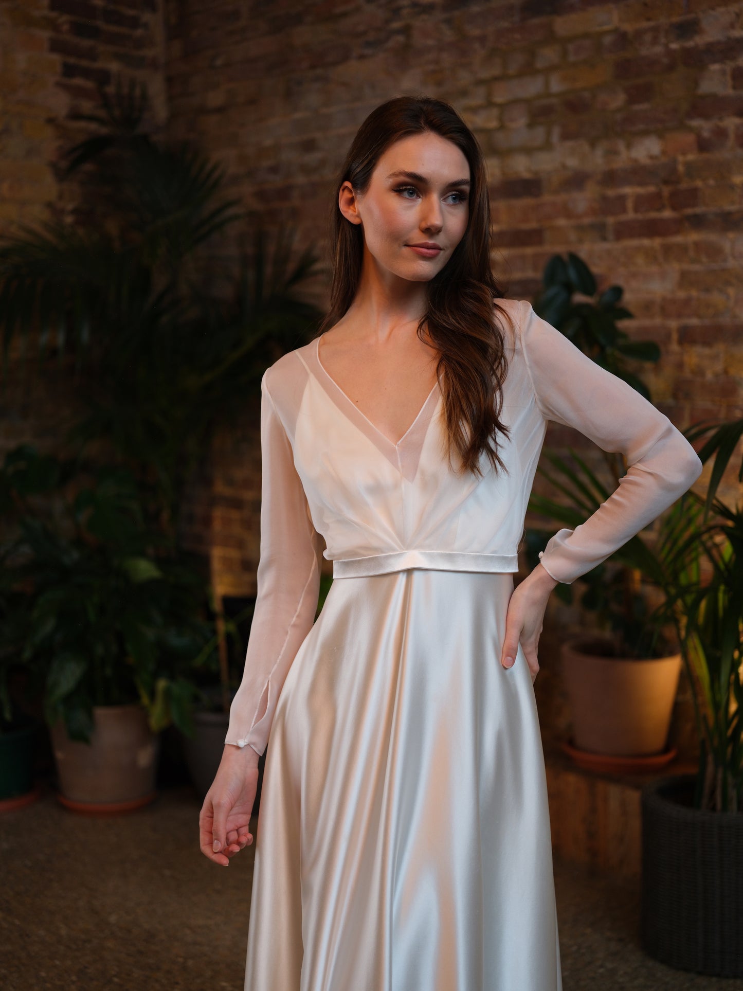 Courteney V Neck Bridal Top