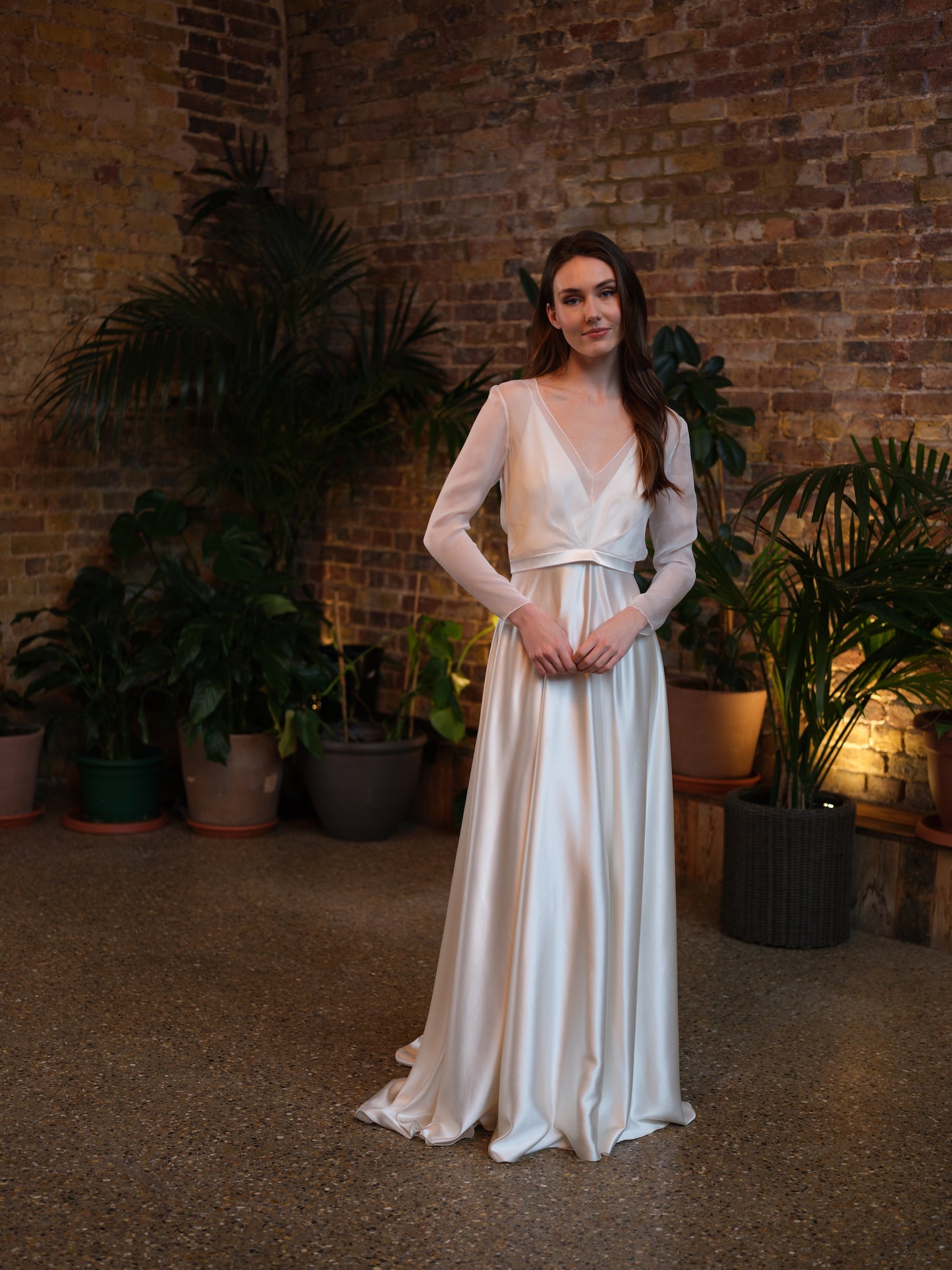Courteney V Neck Bridal Top