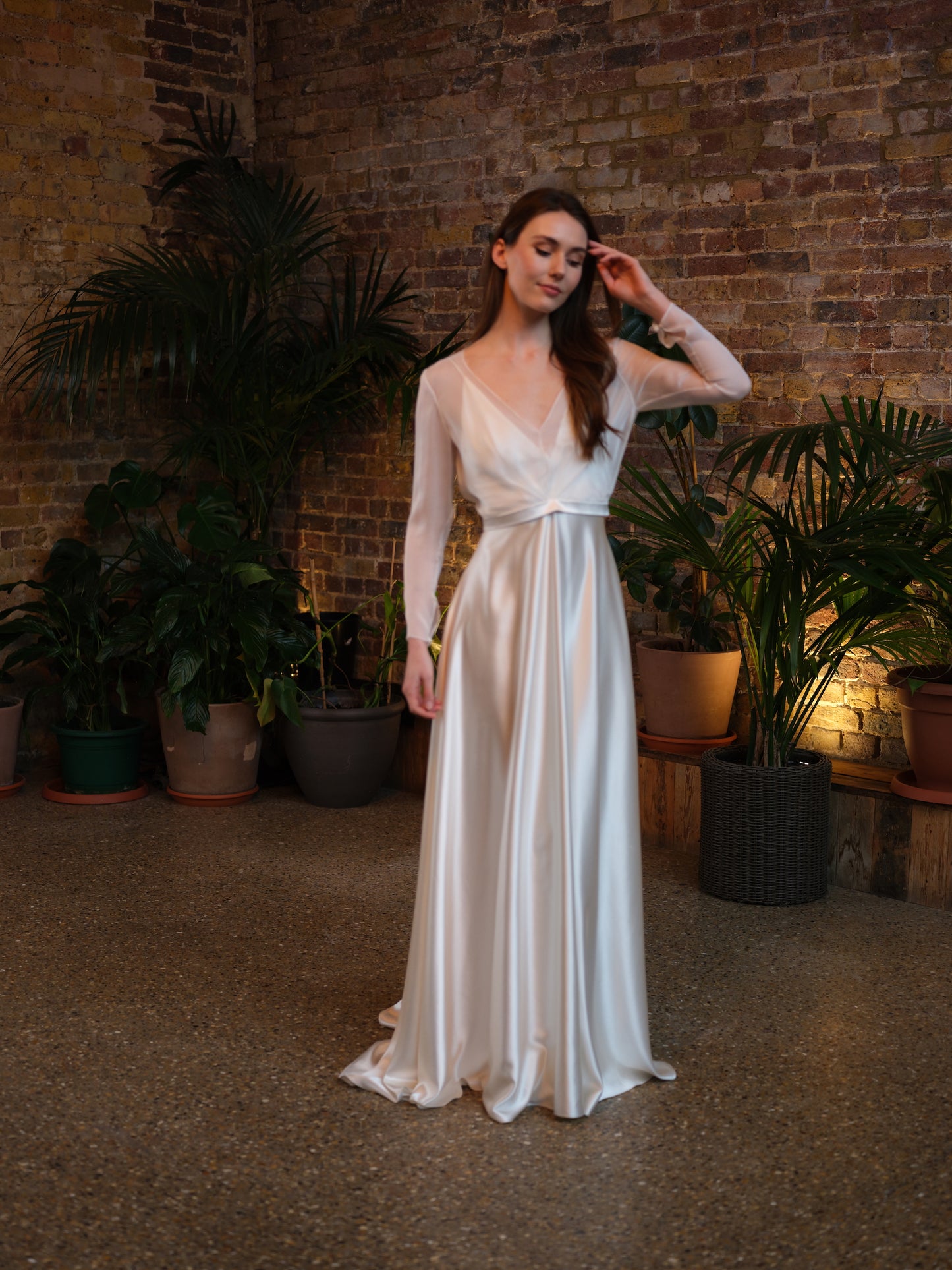 Courteney V Neck Bridal Top